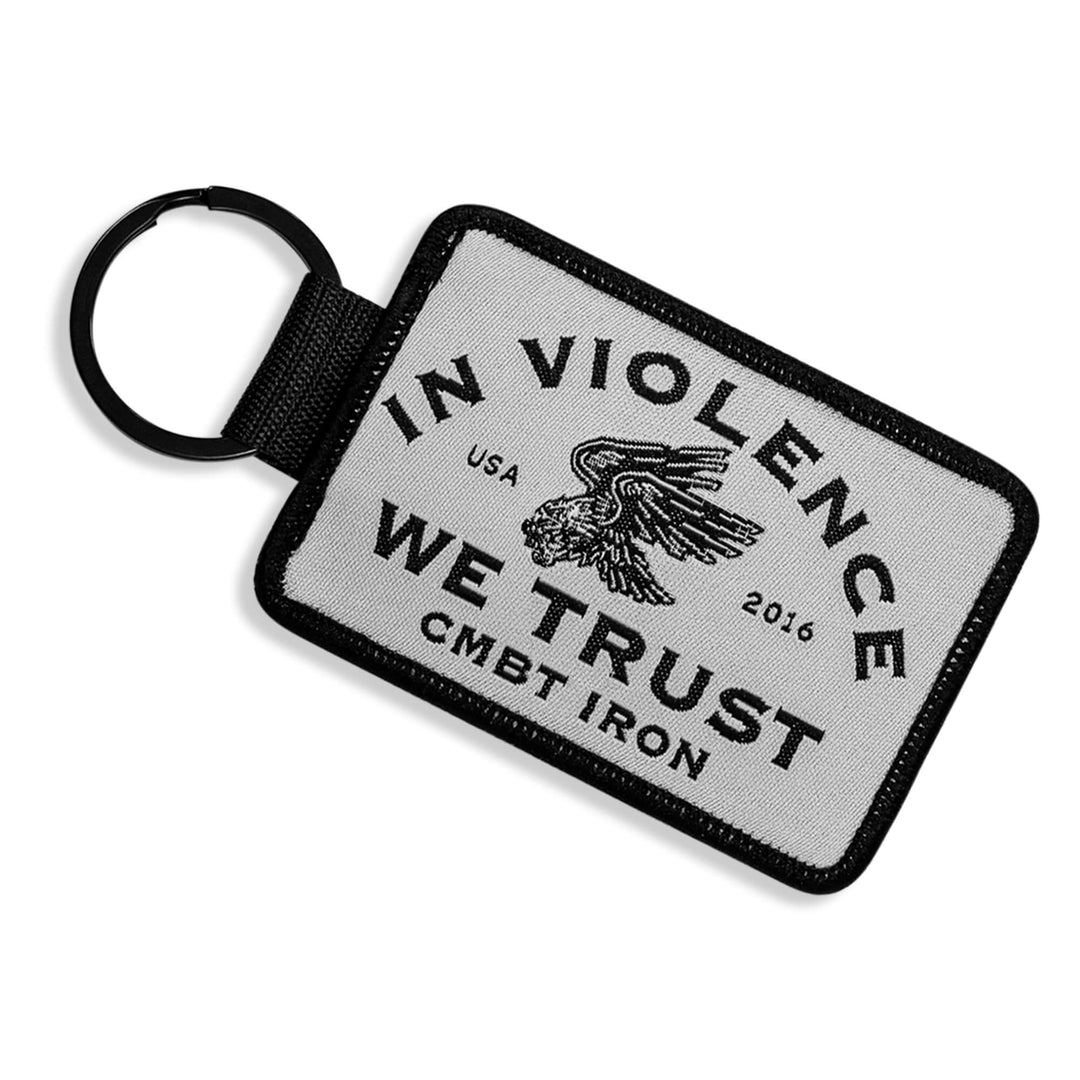In Violence We Trust Flight Tag Keychain