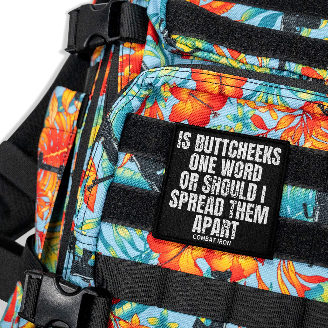 Is Buttcheeks One Word Or Should I Spread Them Apart Velcro Patch - Combat Iron Apparel Co.