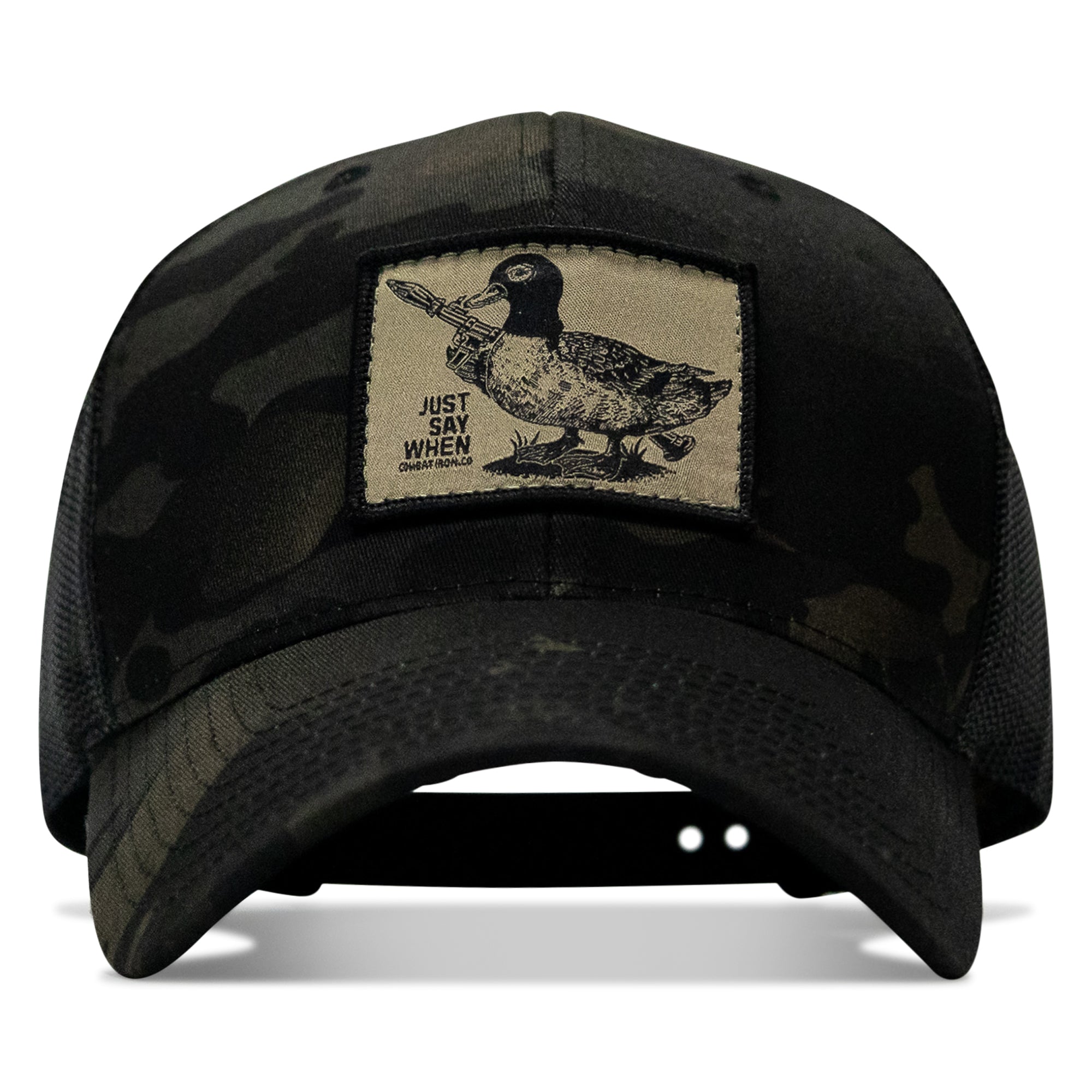 Just Say When Patch Snapback Hat | Combat Iron