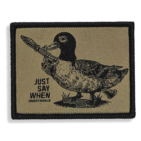 Just Say When Small Velcro Patch