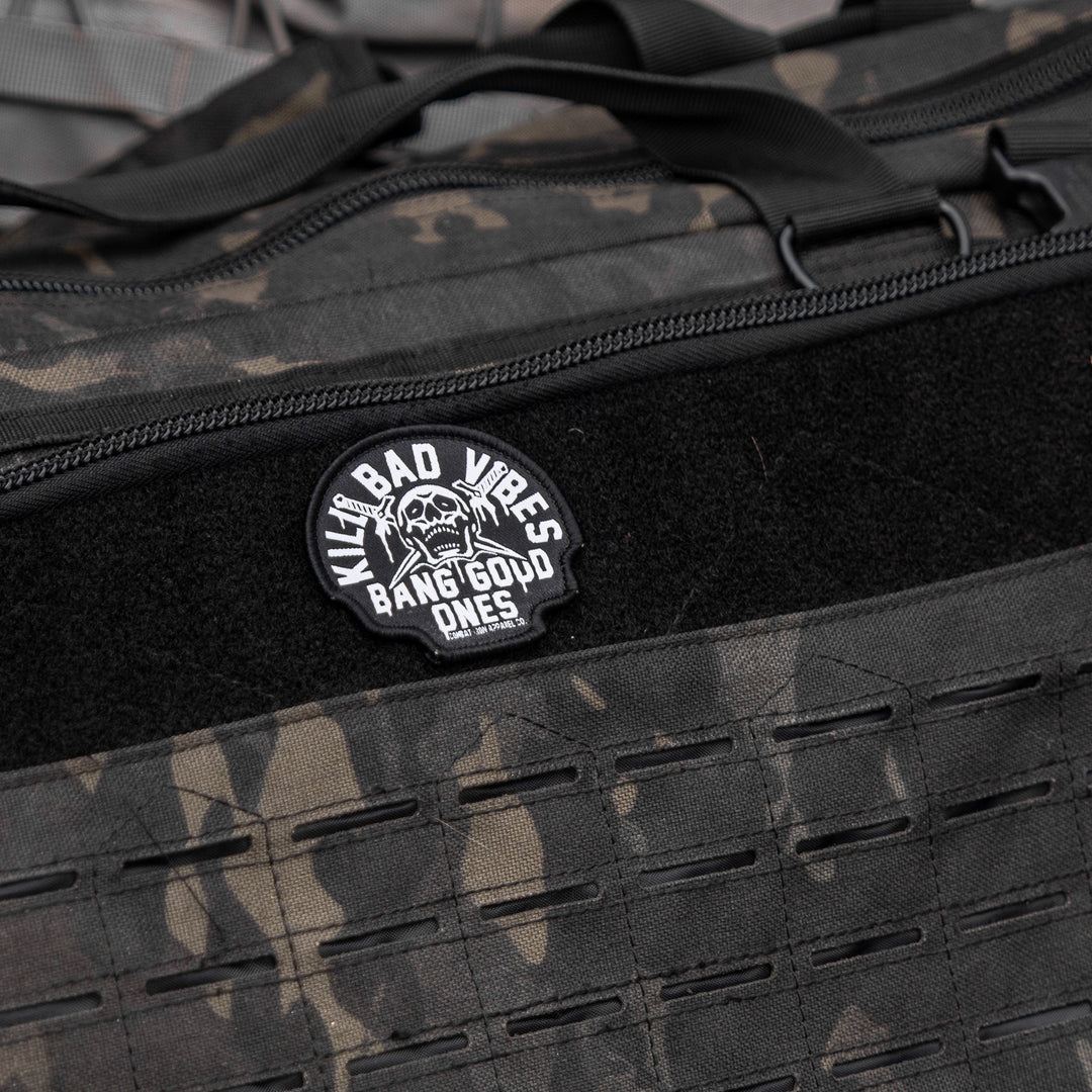 Kill Bad Vibes Skull Velcro Patch