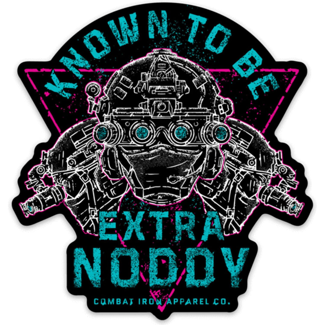 KNOWN TO BE EXTRA NODDY Retro Operator Decal