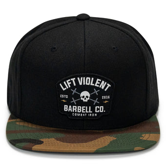 Lift Violent Barbell Co Patch Flatbill Snapback Hat