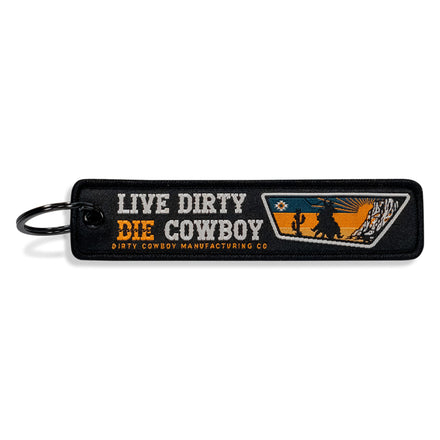 Live Dirty. Die Cowboy. Flight Keychain - DIRTY COWBOY MFG