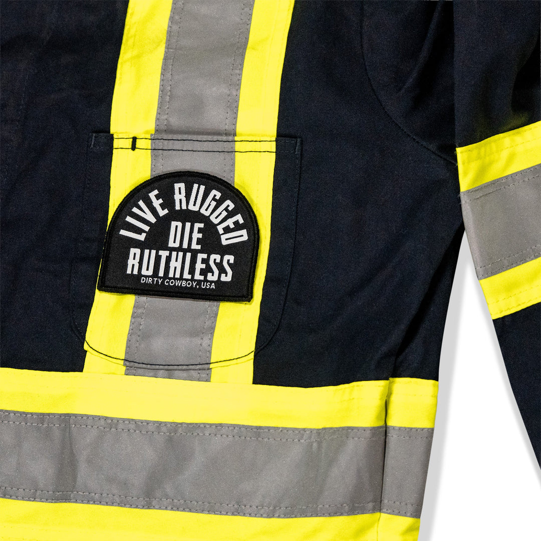 Live Rugged. Die Ruthless Velcro Patch - DIRTY COWBOY MFG