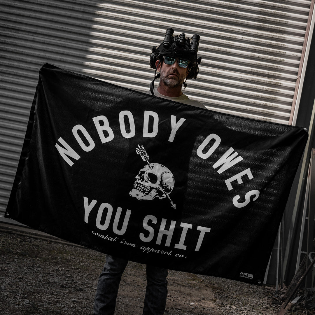 Nobody Owes You Sht 3' x 5' Flag