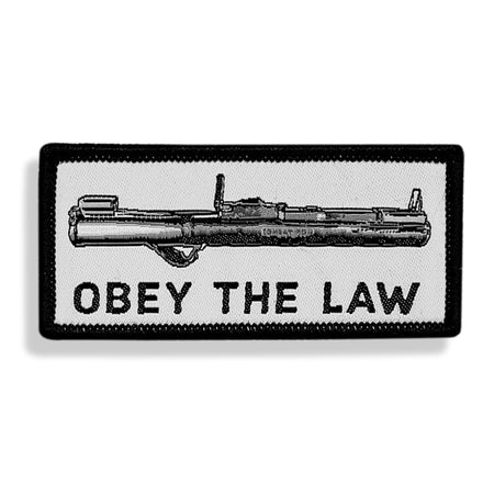 Obey The Law AT4 Velcro Patch - Combat Iron Apparel Co.