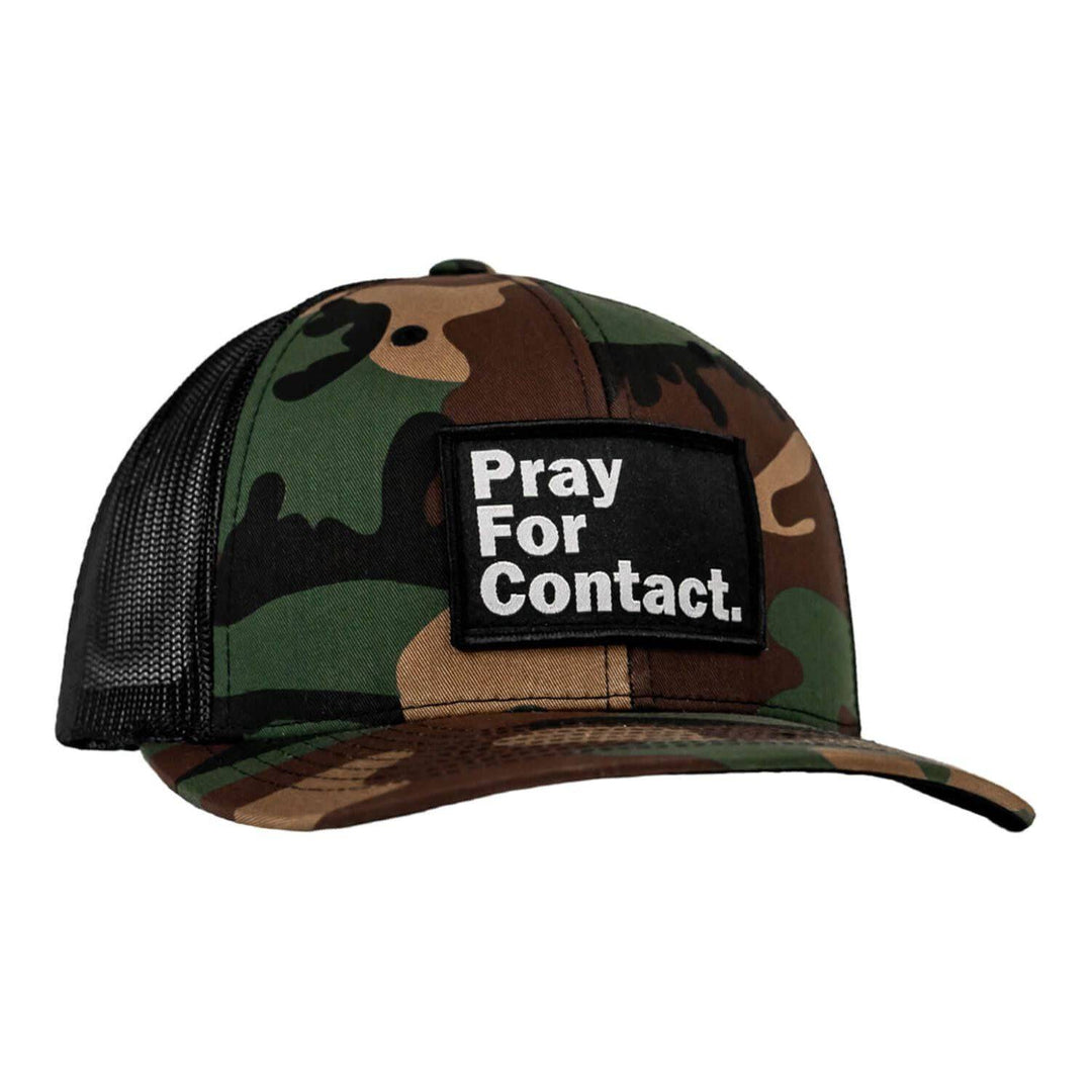 PRAY FOR CONTACT Patch Snapback HAT