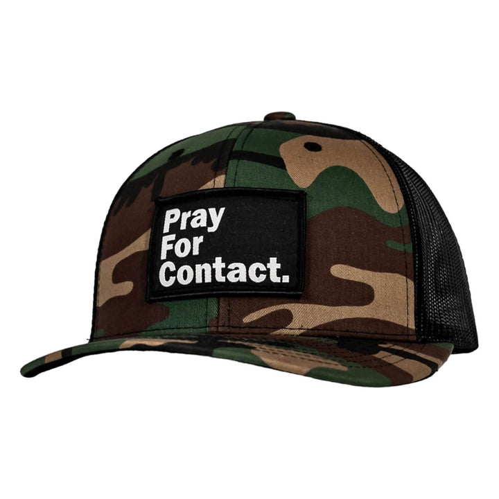 PRAY FOR CONTACT Patch Snapback HAT