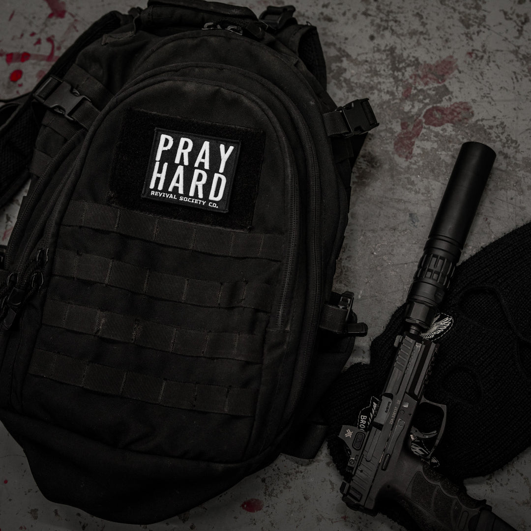 Pray Hard Velcro Patch