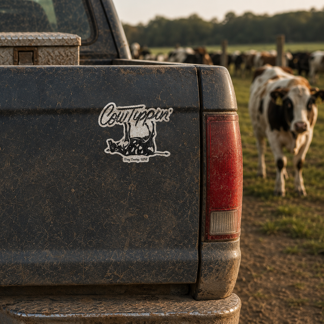 Cow Tippin' Ranch Decal