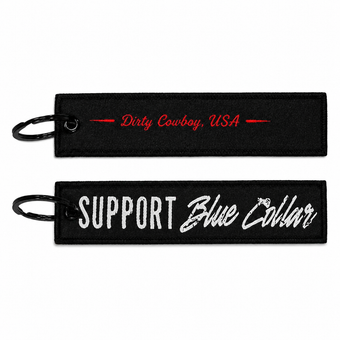 Support Blue Collar. Flight Keychain