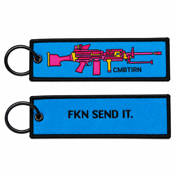 Fkn Send It Flight Tag Keychain