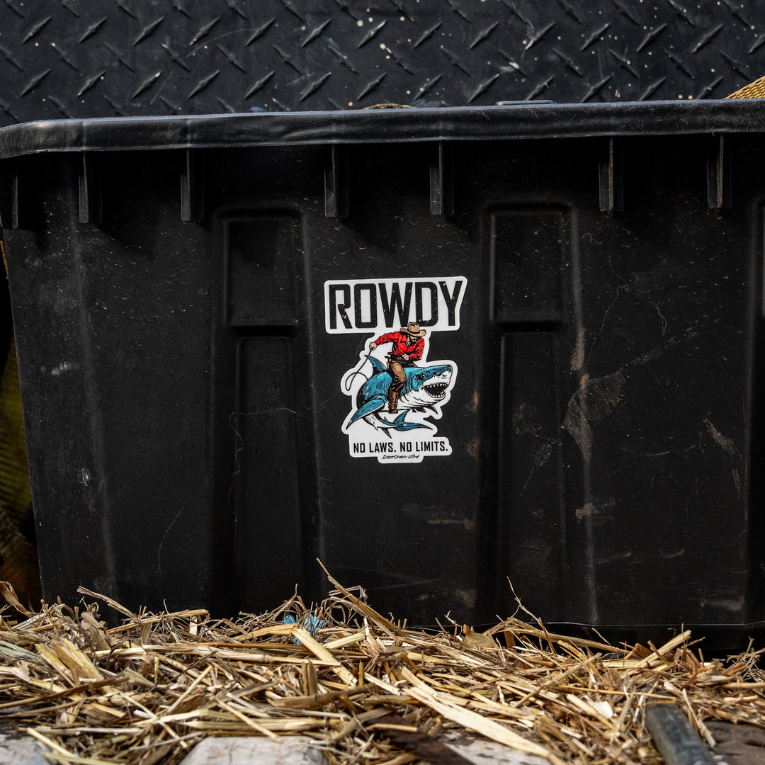 Rowdy No Laws. No Limits. Decal - DIRTY COWBOY MFG