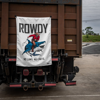 Rowdy No Laws. No Limits. 3' x 4' Flag