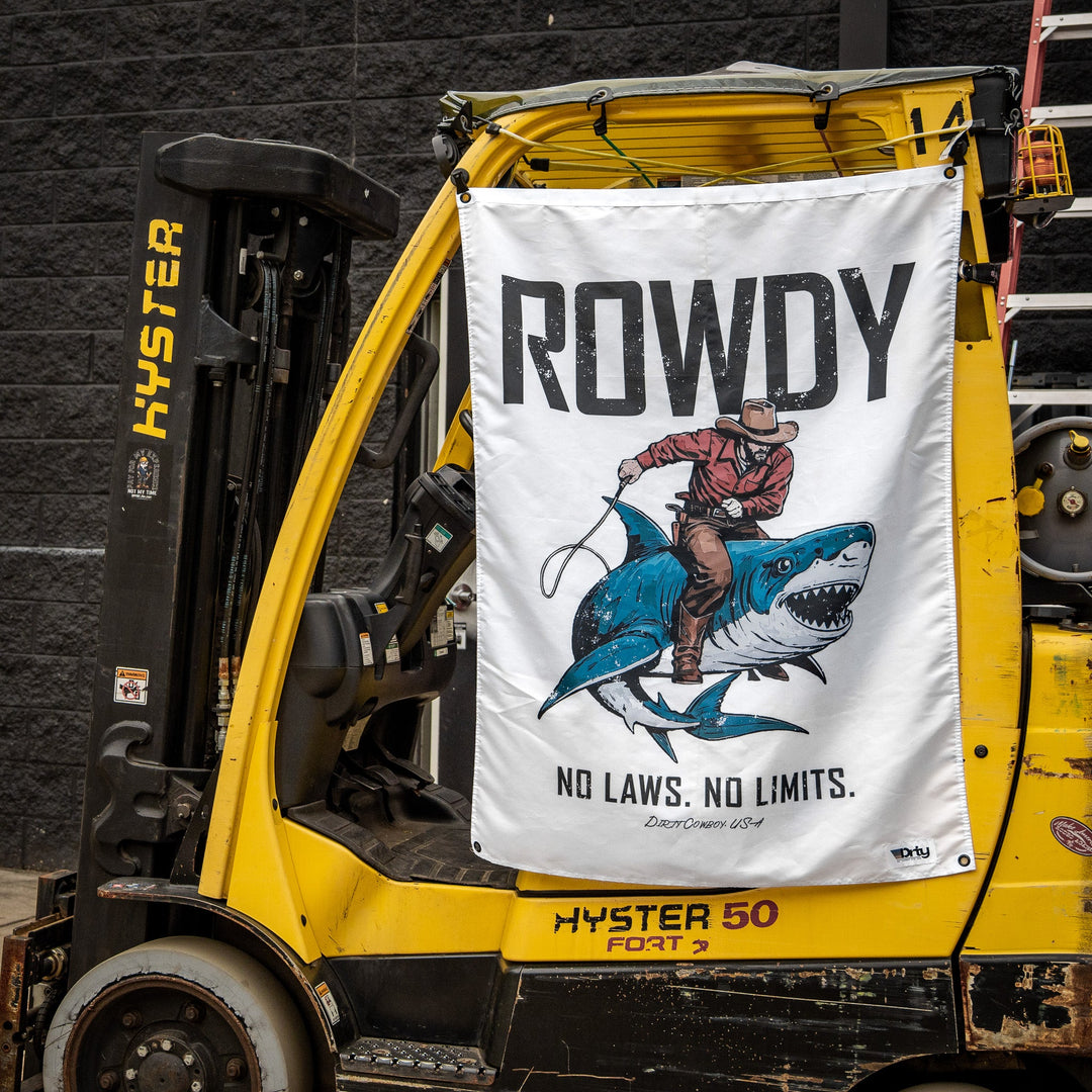 Rowdy No Laws. No Limits. 3' x 4' Flag