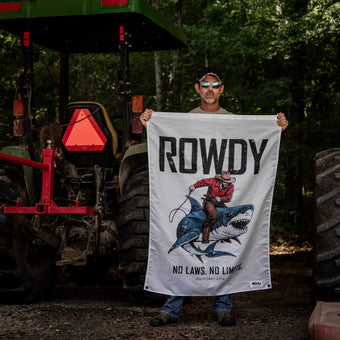 Rowdy No Laws. No Limits. 3' x 4' Flag