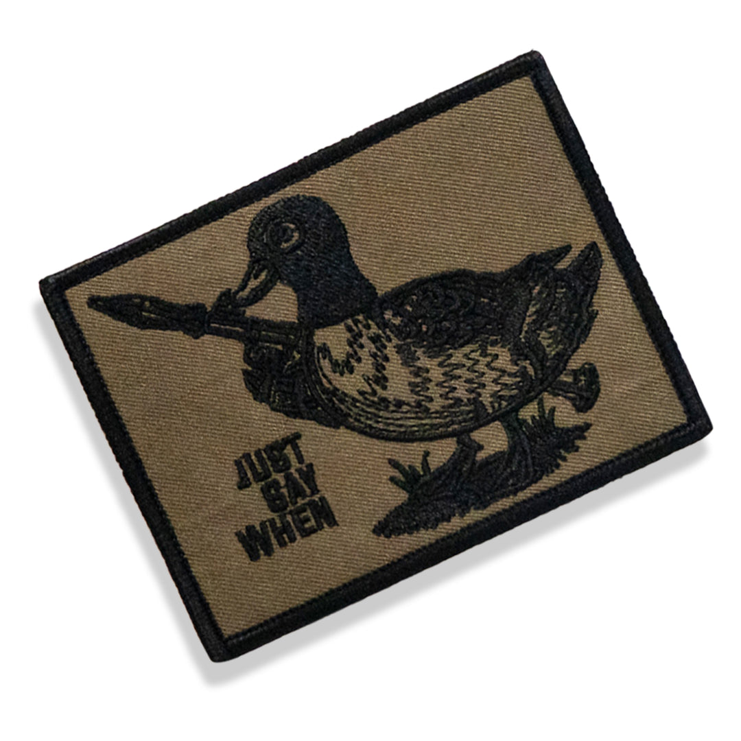 Just Say When Velcro Large Patch