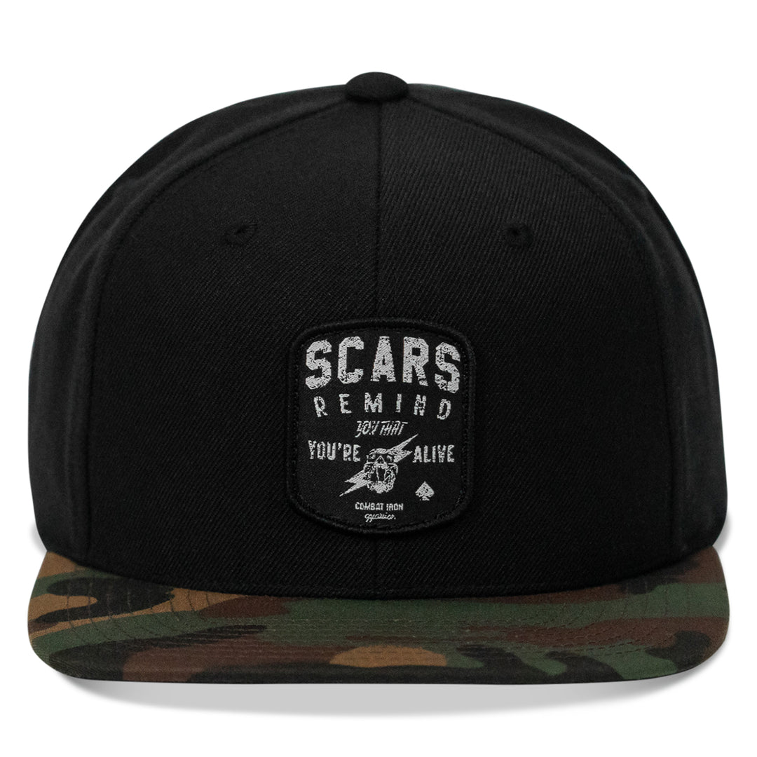 Otto Caps Heather Wool Blend Snapback - Navy Grey Flat Bill Two-Tone Adjustable Hat OSFM