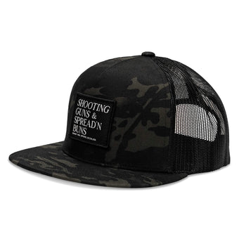 Shooting Guns & Spreadin' Buns Patch Flatbill Hat