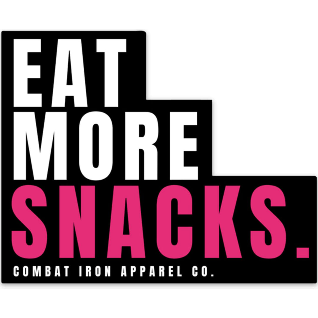EAT MORE SNACKS Stacked Decal