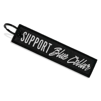 Support Blue Collar. Flight Keychain