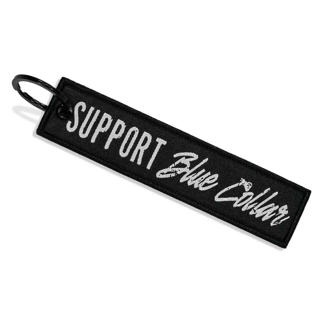 Support Blue Collar. Flight Keychain