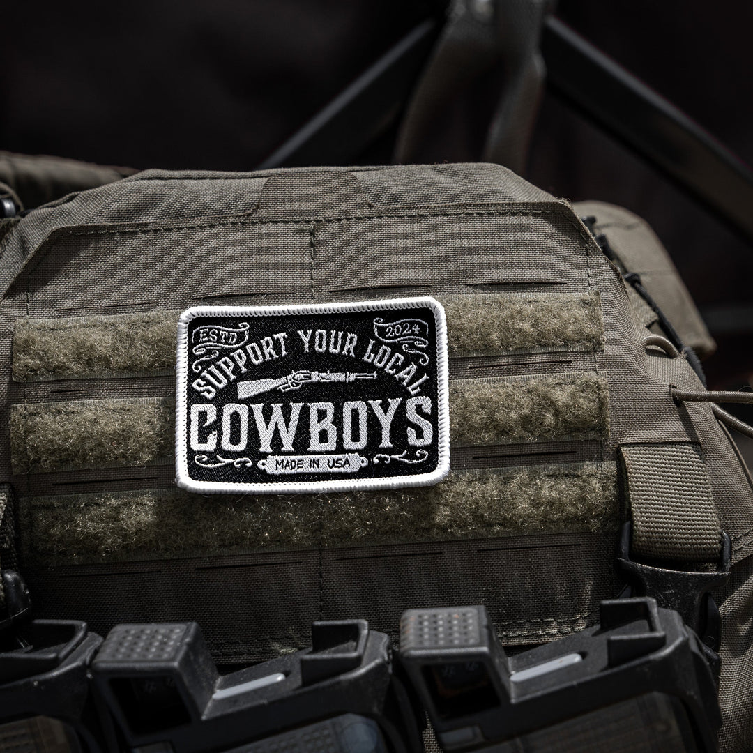 Support Your Local Cowboys Soft Velcro Patch - DIRTY COWBOY MFG