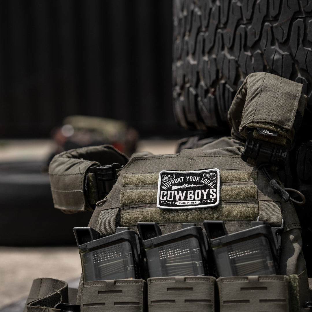 Support Your Local Cowboys Soft Velcro Patch - DIRTY COWBOY MFG