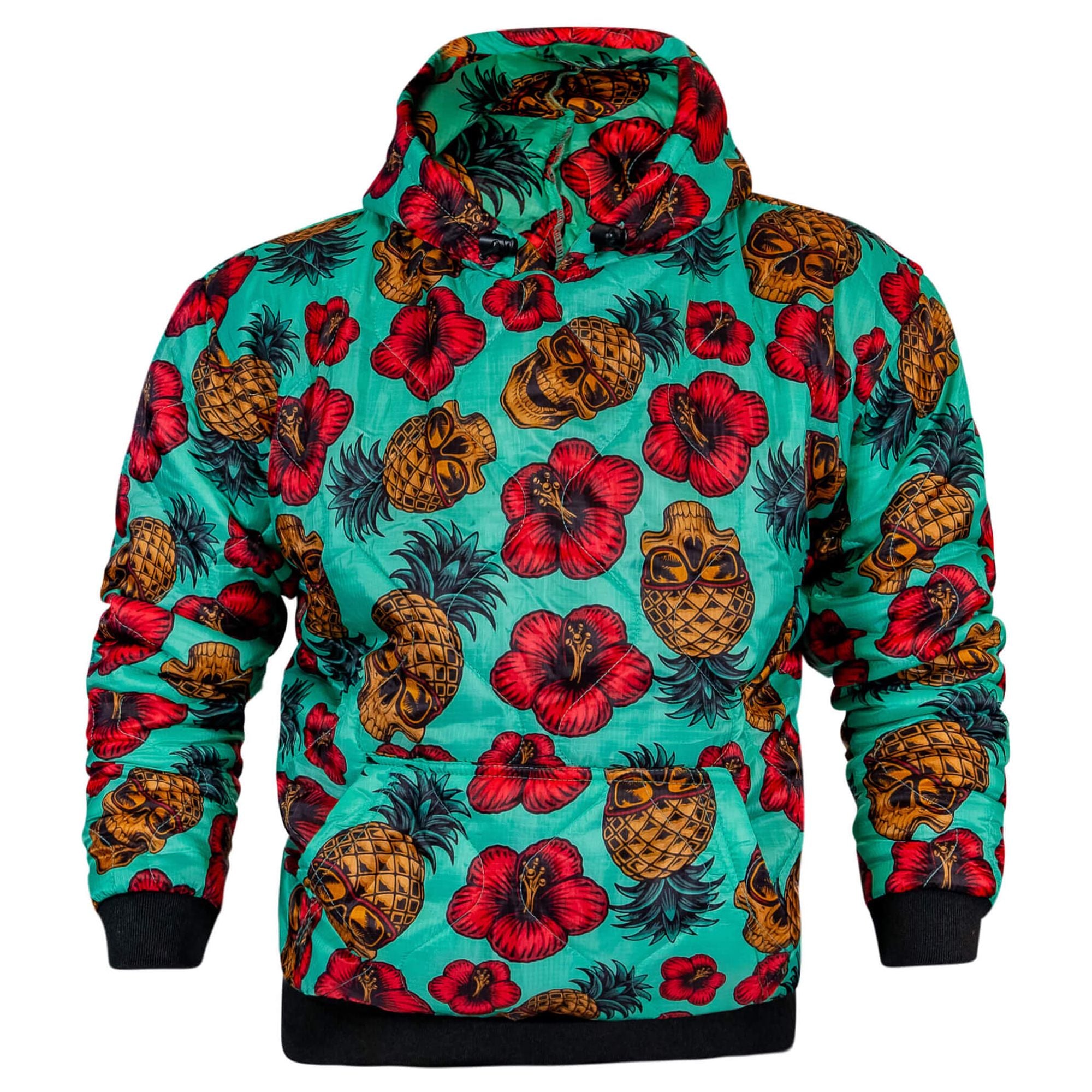 WOOBIE COLD WEATHER HOODY PULLOVER TEAL PINEAPPLE EXPRESS