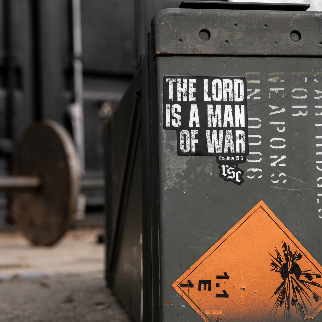 The Lord Is A Man Of War Decal