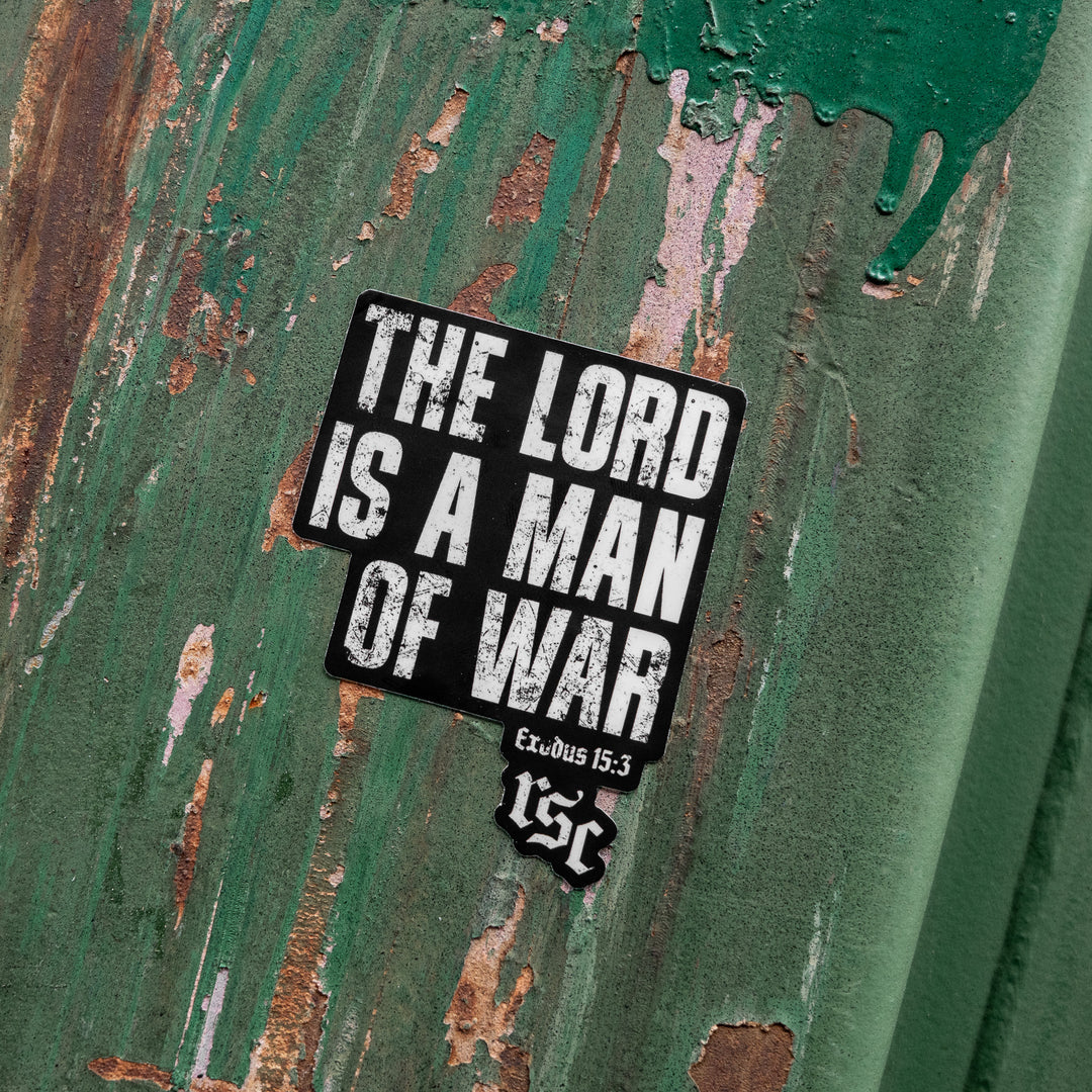 The Lord Is A Man Of War Decal