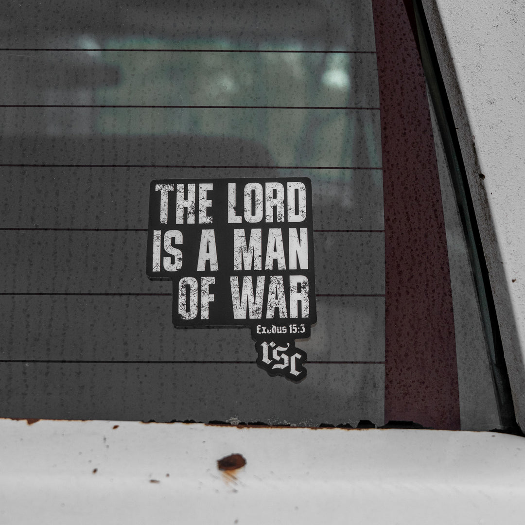The Lord Is A Man Of War Decal