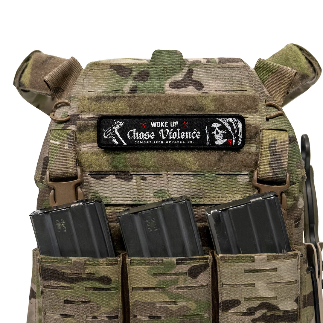 Woke Up, Chose Violence Velcro Patch