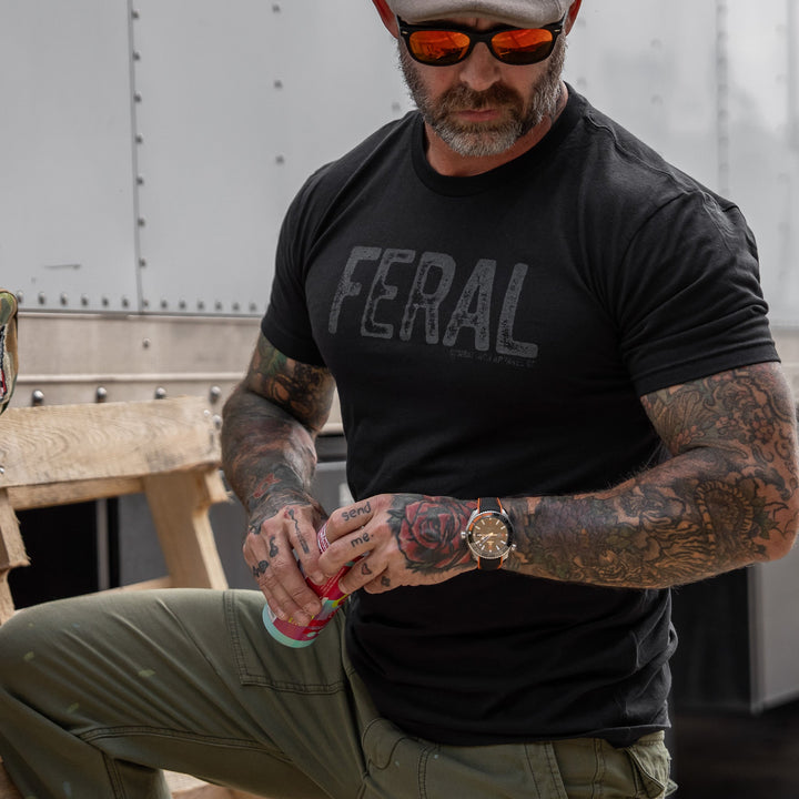 Feral Distressed Men's T-Shirt