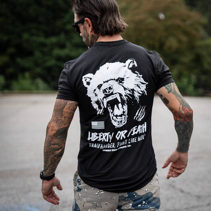 Liberty Or Death Fight Like Hell Men's T-Shirt