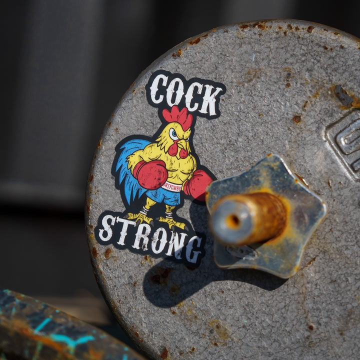 Cock Strong Boxing Chicken Decal Sticker