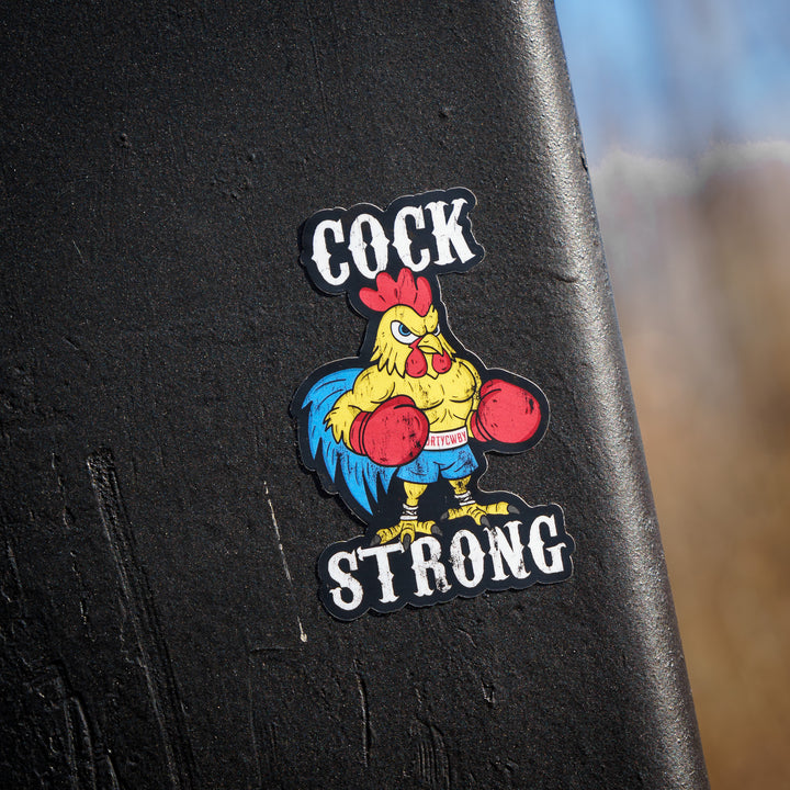 Cock Strong Boxing Chicken Decal Sticker