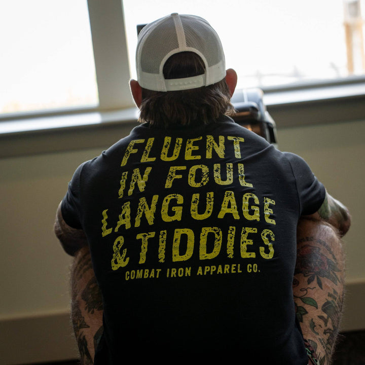 Fluent In Foul Language and Tiddies Men's T-Shirt