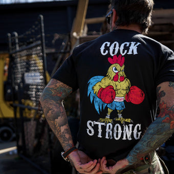 Boxing Chicken C*ck Strong Men's T-Shirt