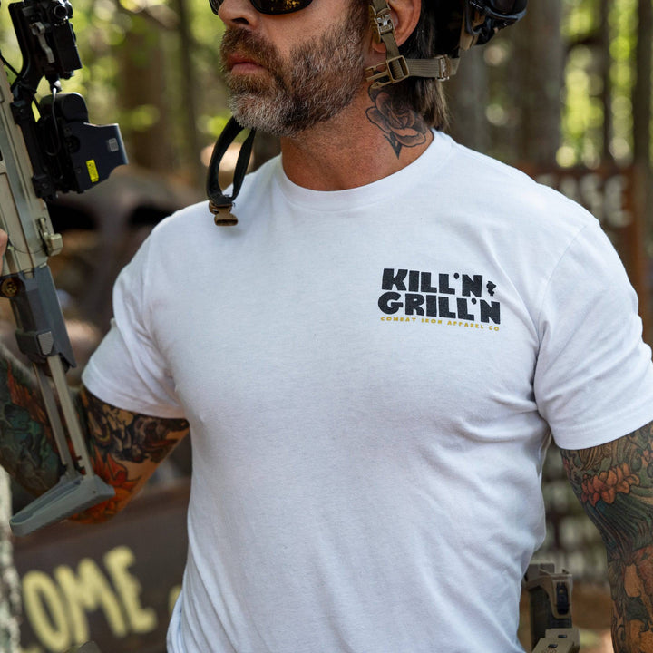 Kill'n & Grill'n | Some Hills Are Worth Fighting For Men's T-Shirt