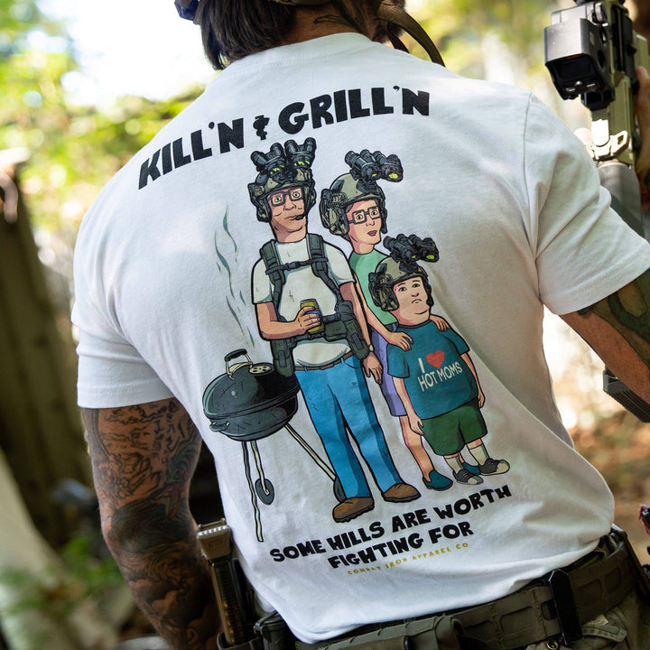 Kill'n & Grill'n | Some Hills Are Worth Fighting For Men's T-Shirt