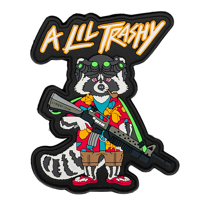 A Lil Trashy Tactical Racoon PVC Patch