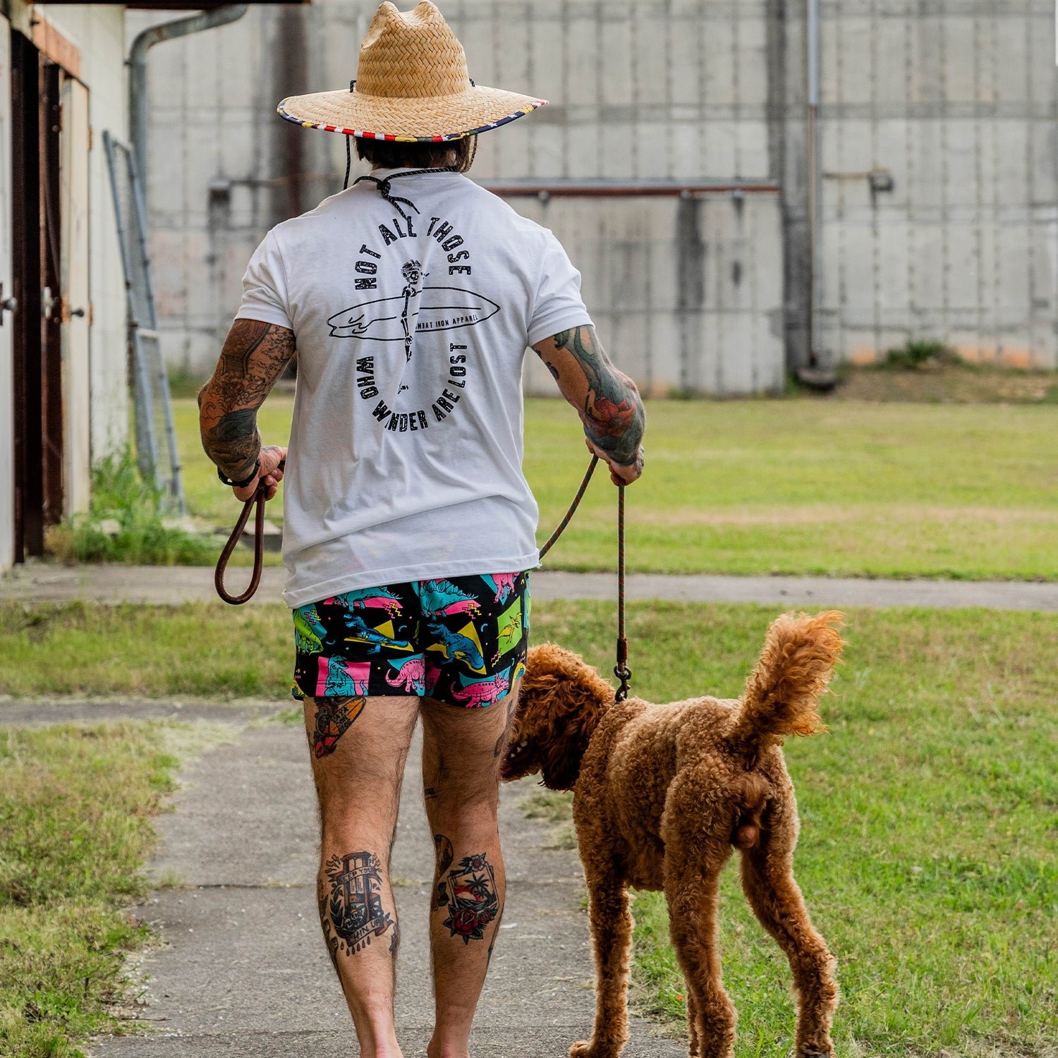 Not all those who wander are lost men’s t-shirt in white #color_white