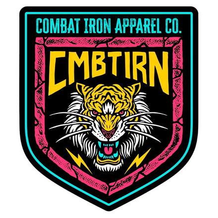 Retro Lion Branded Decal Sticker - Combat Iron Apparel Co.