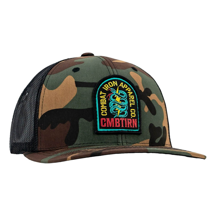 NEON DEFENDER PATCH SNAPBACK HAT