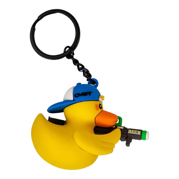 Beer Launcher TactiDuck 3D Rubber Keychain - Combat Iron Apparel Co.