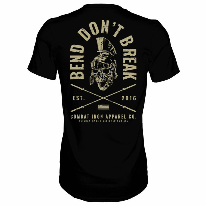 Bend Don't Break Barbell Skull Men's T-Shirt