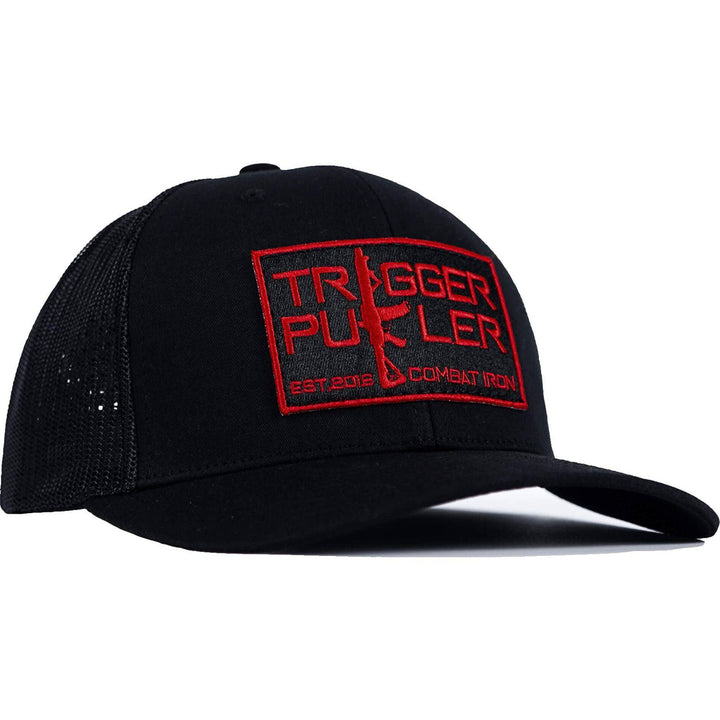 Trigger Puller Red Patch Mid-Profile Mesh Snapback Hat