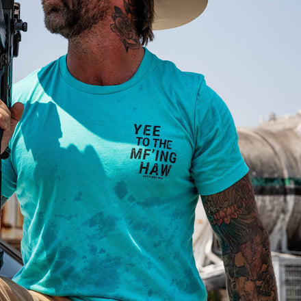 Yee To The Mf'Ing Haw Rodeo Men's T-Shirt - Combat Iron Apparel Co.